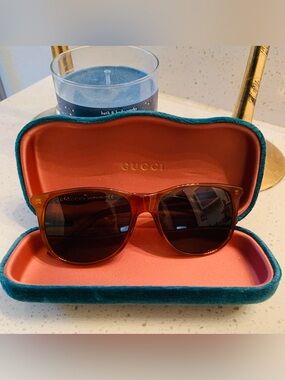 Authentic Gucci Brown Tortoiseshell Sunglasses